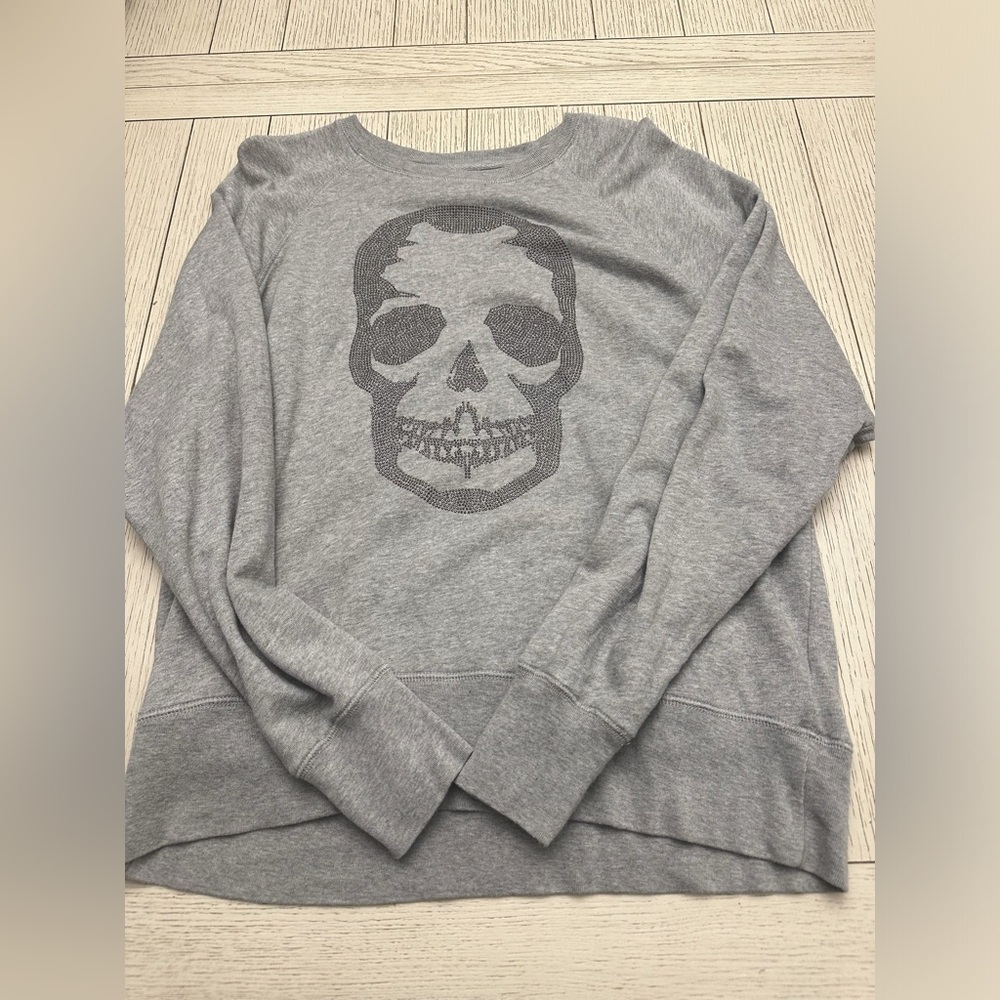 ZADIG AND VOLTAIRE SKULL SWEATSHIRT SZ MEDIUM